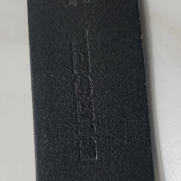 DIESEL 34 Vintage Y2K Black Leather Unisex Edgy Rocker Goth Silver Belt Buckle - Picture 8 of 16